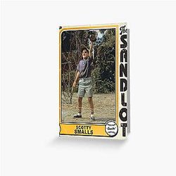 Scotty Smalls Vintage The Sandlot Trading Card Greeting Card