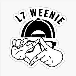 L7 Weenie The Sandlot Sticker