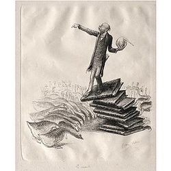 The Savant Print by Jean Veber 18 x 24