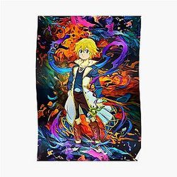 The Seven Deadly Sins Posters - colorful Dragons Sin Poster RB1606