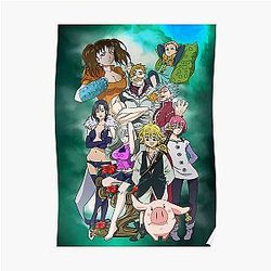 The Seven Deadly Sins Posters - The Seven Deadly Sins anime Poster RB1606