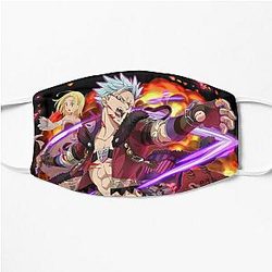 The Seven Deadly Sins Face Masks - Ban The Seven Deadly Sins Flat Mask RB1606