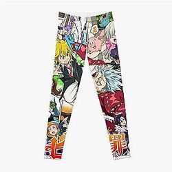 The Seven Deadly Sins Leggings - The Seven Deadly Sins logo Leggings RB1606