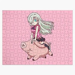 The Seven Deadly Sins Puzzles - Chibi Elizabeth and Hawk Jigsaw Puzzle RB1606