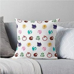 The Seven Deadly Sins Pillows - Nanatsu no Taizai Print Throw Pillow RB1606