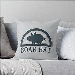 The Seven Deadly Sins Pillows - Boar Hat Bar Throw Pillow RB1606