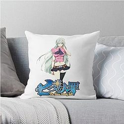 The Seven Deadly Sins Pillows - The Seven Deadly Sins - logo Throw Pillow RB1606