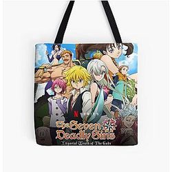 The Seven Deadly Sins Bags - Imperal Wrath The Gods All Over Print Tote Bag RB1606