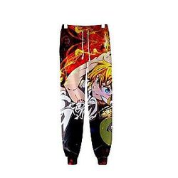 The Seven Deadly Sins Pants &amp; Joggers - 7 Deadly Sins wrath Joggers SDM1010