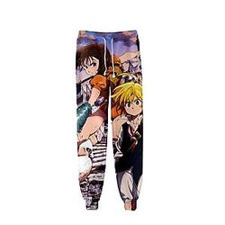 The Seven Deadly Sins Pants &amp; Joggers - Nanatsu No Taizai Meliodas x diane Joggers SDM1010