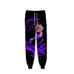 The Seven Deadly Sins Pants &amp; Joggers - Nanatsu No Taizai Meliodas demon shadow Joggers SDM1010