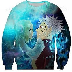 The Seven Deadly Sins Sweatshirts - Seven Deadly Sins Ban and elaine Sweatshirt SDM1010