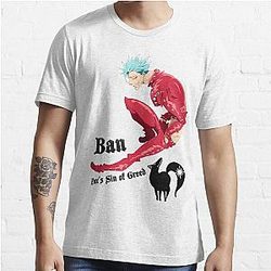 The Seven Deadly Sins T-Shirts - Nanatsu no Taizai Ban Essential T-Shirt RB1606
