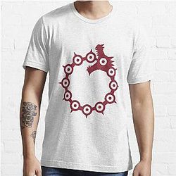 The Seven Deadly Sins T-Shirts - The Dragon Sin of Wrath (Red) Essential T-Shirt RB1606