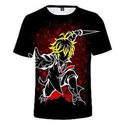 The Seven Deadly Sins T-shirt - Graphic Summer 3D Printed T-shirt