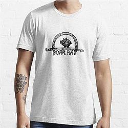 The Seven Deadly Sins T-Shirts - The Boarhat Bar logo Essential T-Shirt RB1606