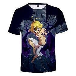 The Seven Deadly Sins T-shirt - 3D Printed T-shirt Streetwear Style