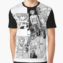 The Seven Deadly Sins T-Shirts - Ban and Meliodas Meet - Manga Graphic T-Shirt RB1606
