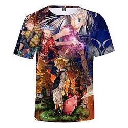 The Seven Deadly Sins T-shirt - Printed Fashion Casual T-shirts
