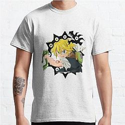 The Seven Deadly Sins T-Shirts - Nanatsu No Taizai Meliodas Classic T-Shirt RB1606