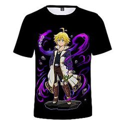 The Seven Deadly Sins T-shirt - Printed Summer Casual T-shirt