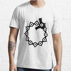 The Seven Deadly Sins T-Shirts - The Dragon Sin of Wrath (Black) Essential T-Shirt RB1606