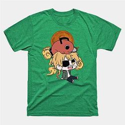 Chainsaw Man Merch - Cute Denji Graphic Printed Tee
