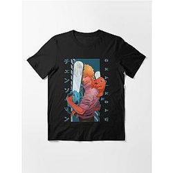 Chainsaw Man Merch - Pochita Denji Graphic Printed Tee