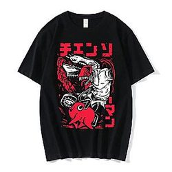 Chainsaw Man Merch - Pochita Chainsaw man Graphic Printed Tee