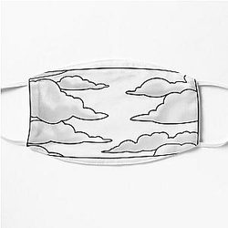 The Simpson Face Masks - Simplified Black and White Simpson’s Intro Flat Mask 