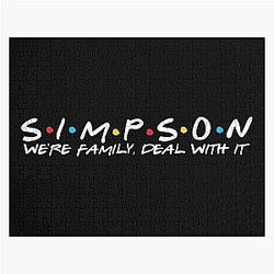 The Simpson Puzzles - Simpson Last Name Simpson Surname Simpson Family Name Simpson Second Name Jigsaw Puzzle 
