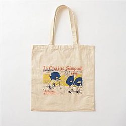 The Simpson Bags - Henri de Toulouse Lautrec- The Simpson Chain Cotton Tote Bag 