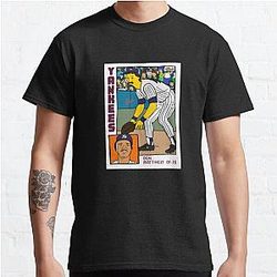 The Simpson T-Shirts - Homer at the Bat DON MATTINGLY Simpsons Parody YANKEES Baseball Card T-Shirt Classic T-Shirt 