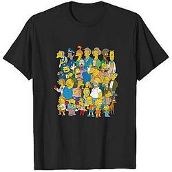 The Simpsons T-shirts -  Springfield Group Montage Bart