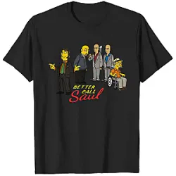 The Simpsons T-shirts - Better Call Saul x The Simpsons Parody Edition