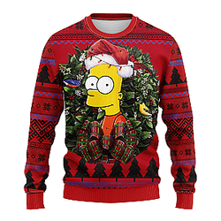 The Simpson Bart Ugly Christmas Sweater 