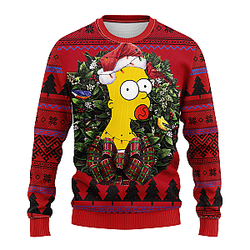 The Simpsons Bart Baby Ugly Christmas Sweater