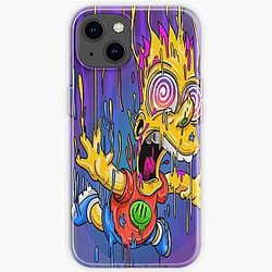 The Simpson Cases - Crazy Bart iPhone Soft Case 