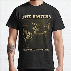 VINTAGE 80's THE SMITHS THE QUEEN IS DEAD ROCK TOUR CONCERT Classic T-Shirt