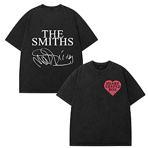 [Eye-Catching] Heart Shaped Box DTNK1806 Washed The Smiths T-Shirts