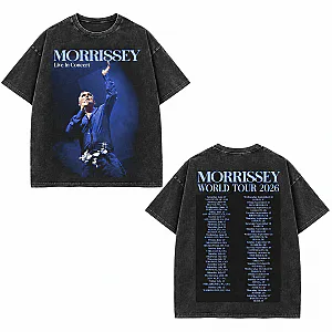 Morrissey Live In Concert World Tour 2026 LA1709 The Smiths Wash T-Shirts