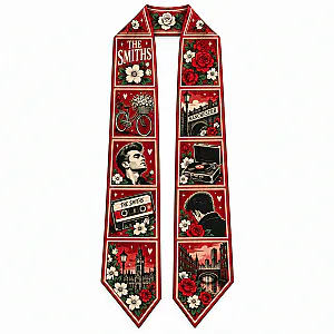 Roses DTNK2210 The Smiths Faux Silk Scarf
