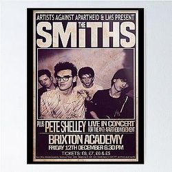 The Smiths 1986 The Final Concert Poster