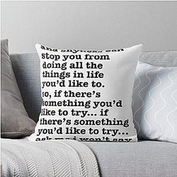 The Smiths Song Lyrics - shyness is nice... Throw Pillow