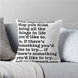The Smiths Song Lyrics - shyness is nice... Throw Pillow