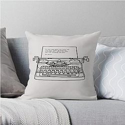 The Smiths Typewriter Throw Pillow
