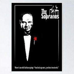 The Sopranos (The Godfather mashup) Poster