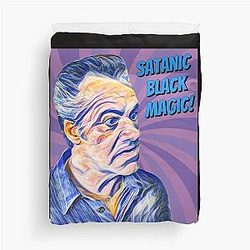 The Sopranos - Tony Soprano - Fan Art - Gifts for Sopranos Fans - Paulie Walnuts Satanic Black Magic Duvet Cover