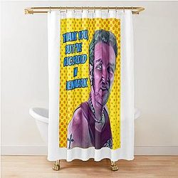 The Sopranos - Tony Soprano - Fan Art - Gifts for Sopranos Fans - I've Recorded In Denmark. Defiler.  Shower Curtain