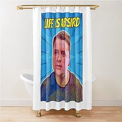 The Sopranos - Tony Soprano - Fan Art - Gifts for Sopranos Fans  - AJ Soprano Life Is Absurd  Shower Curtain